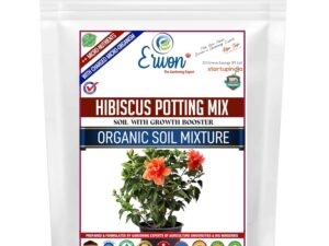 Erwon® Hibiscus Potting Mix, Premium Essential Powerful Organic Soil with Plant Growth and Flower Booster, Charged Micro-Organism and ++ Micronutrients (5 kg)
