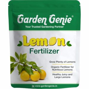 Garden Genie Lemon Fertilizer for Plants 800 Gm | Organic Lemon Plant Fertilizer for Growing & Fruiting Healthy Lemons in Home Garden, Powder