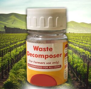 Ankur Organics Waste Decomposer for Agricultural Purpose (Pack of 8 Bottles) | Organic Waste Decomposer for Farming and Gardening | Compost Maker | Compost Accelerator, Liquid