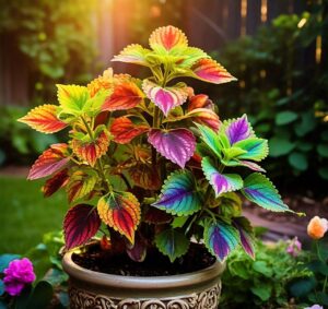 BlimBurn Rare Rainbow Coleus Hybrid Seeds Pack -55+ Pcs -Compact, Indoor/Outdoor, Easy to Grow & Care -Grow Year Round