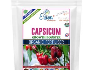 Erwon® Capsicum Growth Booster, Premium Essential Powerful Organic Fertilizer for Overall Growth of Capsicum Plants, with Charged Micro-organism and ++ Micronutrients (900 gm)