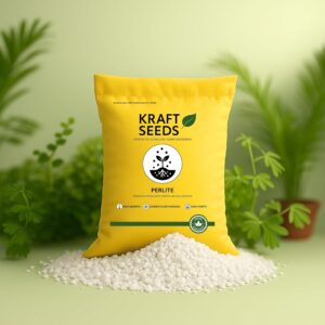Kraft Seeds Organic Perlite for Plants – 250g Soil Conditioner for Gardening, Potting Mix, Seed Germination, Hydroponics, Improves Drainage & Aeration, Safe & Organic, Multi-Purpose Use