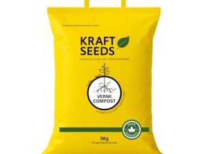 Kraft Seeds Vermicompost – 5kg | Organic Manure for Plants | Fertilizer for Home Gardening | Enriched Potting Soil Mix for Plants | Compost Garden Soil | Natural Booster for Flowering Plant