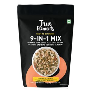 True Elements 9 in 1 Snack Mix 250g – Nuts and Seeds Mix | Mix Seeds for Eating | Diet Snacks | Protein Rich Food
