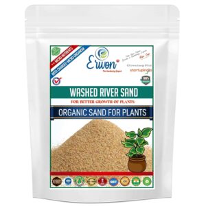 Erwon® Washed River Sand for Better Growth of Plants Organic Sand for Plants,Charged Micro-Organism and ++ Micronutrients (1800 gm)