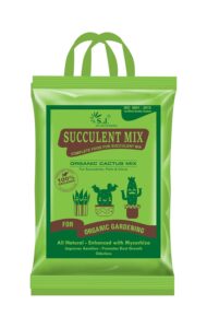 S.J. Organics 100% Organic Succulent and Cactus Potting Soil Mix- 5 kg Premium Potting Mix with Perlite, Well-Drained & Aerated, Ideal for Succulents, Cacti, Root Growth | Succulent Soil Mix