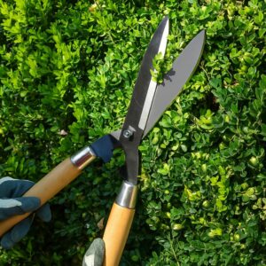 TrustBasket Heavy Duty Grass Cutter Tool With Sharp Blade – (4mm Thick, 9 inch Long, Metal Blade) Comfortable Grip for Trimming, Pruning, Cutting, Plant Cutter for Garden, Hedge Trimmer for Garden
