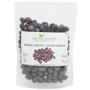 Shudh Online Kamal Gatta Seed, Water Lotus Flower Plant seeds (25 Grams) for Pooja, Laxmi Havan, Home Gardening, Live Water plant for Pond, Rosary of Kamalgatta, Makhana Seed