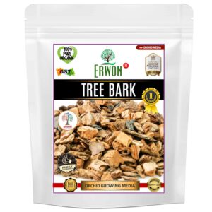 Erwon® Tree Bark for Orchid Plants, Essential Potting Mix for Orchid Growth. (900 ml)