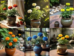 NooElec Seeds India All Seasons Marigold Flower Seeds Combo Pack – 6 Vibrant Colors (300 Seeds Total) 50 Seeds Each Color.