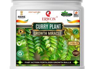 Erwon® Curry Plant GROWTH MIRACLE Fertilizer, Fast Action Organic Granules for rapid Overall Healthy Growth of curry Plants. (200 gm)