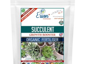 Erwon® Succulent Growth Booster, Premium Essential Powerful Organic Fertilizer for Overall Growth of Succulent Plants, with Charged Micro-Organism and ++ Micronutrients (900 gm)