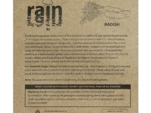 DIVINE TREE Radish Seeds for Home Garden 30 Seeds