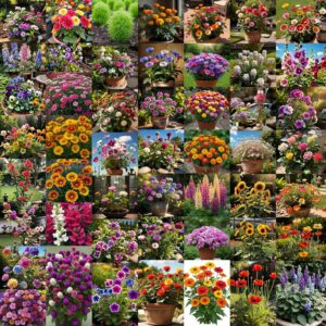 Earth Hopper Seed Paradise Combo Pack – 2200+ Seeds, 50-in-1 HYBRID Flower Seeds, Easy to Grow & Care, Year-Round Garden Supply