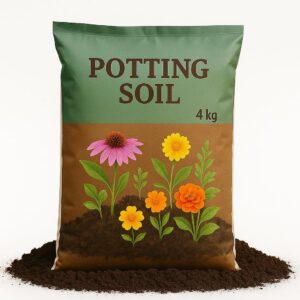“4 kg Organic Plant Soil – All-Purpose Potting Mix for Indoor/Outdoor Plants, Kitchen Garden, Flower & Veg Pots”