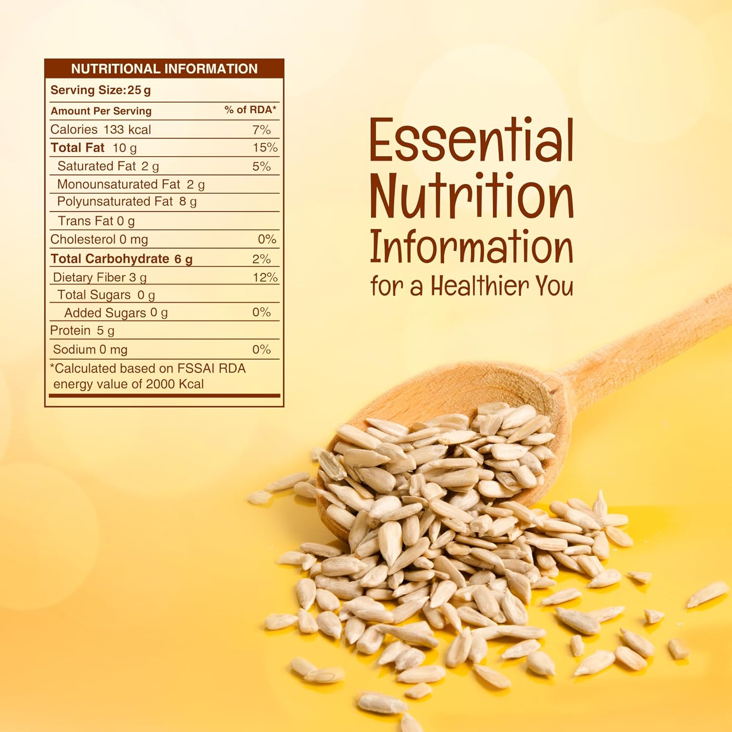 Pureheart Premium Raw Sunflower Seeds for Eating 1000 gm - Protein, Fibre and Antioxidants Rich Superfood for Heart Health, Immune Support, Healthy Diet Snack - Image 2