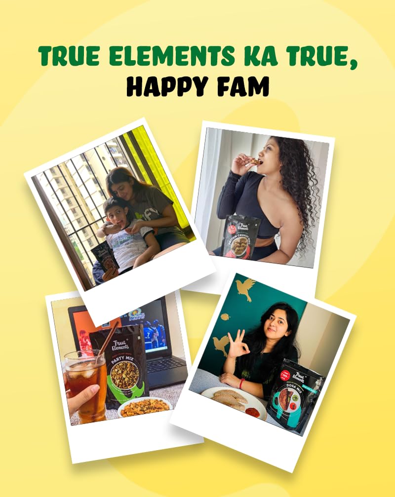 True Elements Muesli Fruits, Nuts & Seeds 400gm - Breakfast Cereal | 100% Wholegrain | Muesli with Freeze Dried Fruits - Image 9