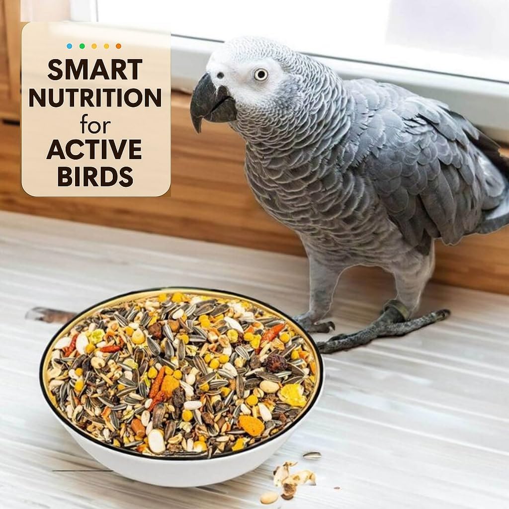 BOLTZ Premium Fruit Pellet with Seed Mix for Parrot 1KG Pack, African Grey Parrot,Sun Conure,Macaw,Lovebird and Alexander - All Life Stages Mix Seeds (Fruit Pellet 1Kg) - Image 3
