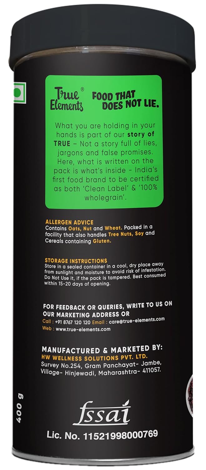 True Elements Muesli Fruits, Nuts & Seeds 400gm - Breakfast Cereal | 100% Wholegrain | Muesli with Freeze Dried Fruits - Image 3
