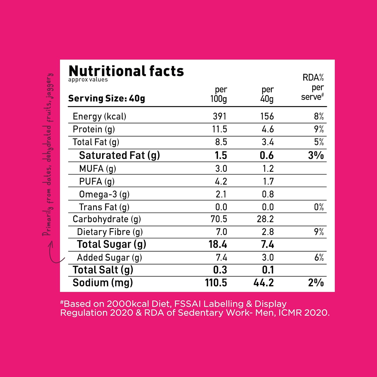 Yogabar Wholegrain Breakfast Muesli Fruits, Nuts + Seeds, 700 g (Super Saver Pack) - Image 2