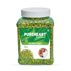 Pureheart Premium Raw Pumpkin Seeds for Snacking/Topping 1000 gm – Superfood for Heart Health, Digestion & Immune Support, Rich in Protein, Fibre, Healthy Diet Snacks