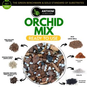 ANTHOM Chunky Orchid Potting Mix for Plants | Flower Booster | Plant Growth Booster | Plant Food | Orchids Potting Soil Mix for Plants | Agriculture Products for Plant Booster (1800GM)
