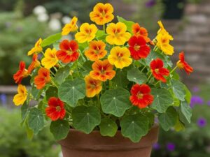 Nasturtium Flower Seeds for Planting, Bright Color Edible Flowers, Easy to Grow Garden Seeds, Pack of 30 Seeds