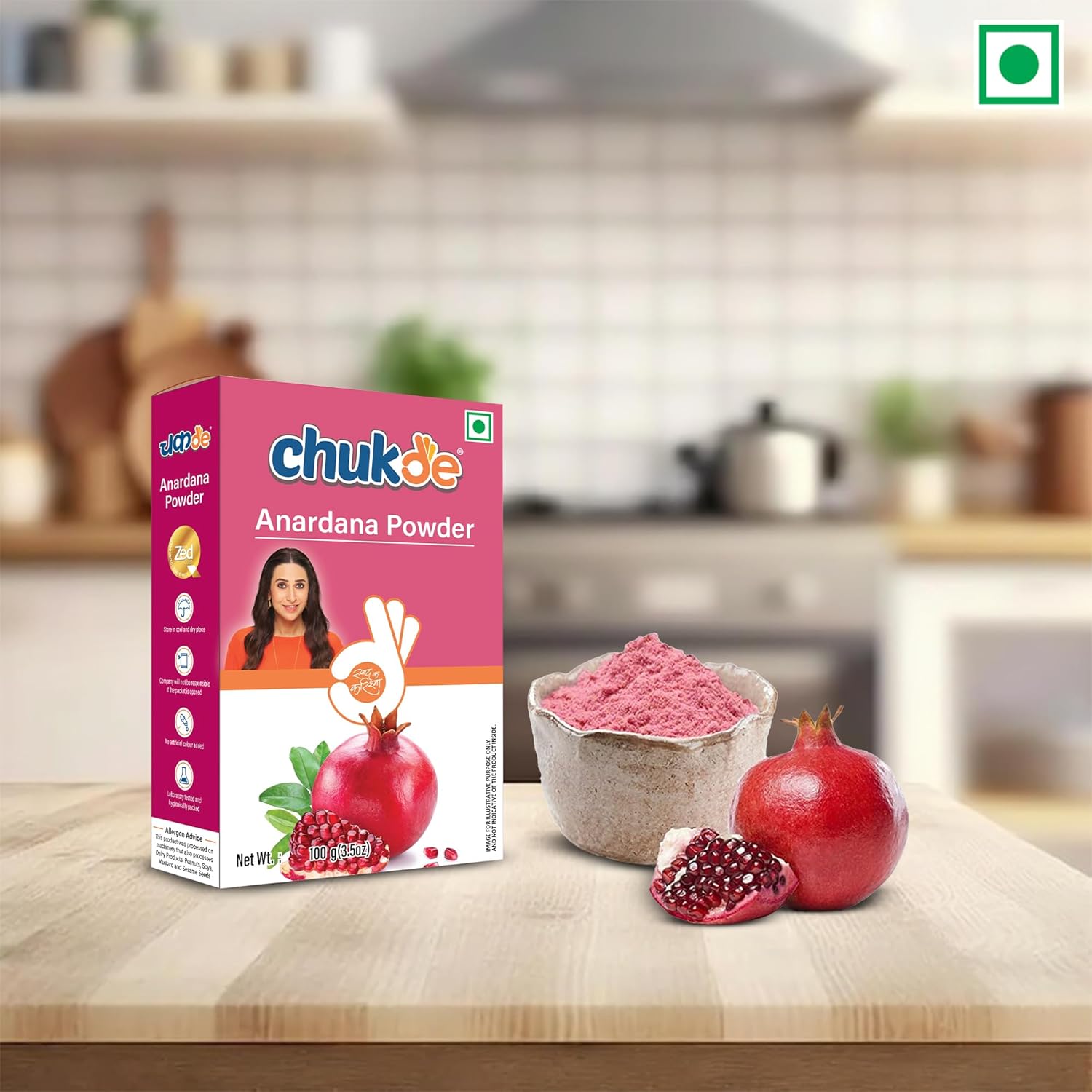 Chukde - Anardana - Pomegranate Seeds Powder - Tangy & Flavorful Spice - Enhance Your Curries, Dals & Snacks - Ideal for Indian Cooking, Chutneys & Marinades - 100 Gm - Image 8