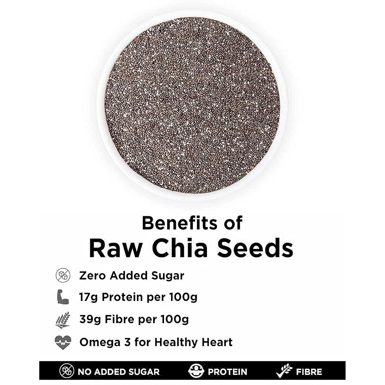Shree Aanantam Combo of Chia Seeds -200g and Pumpkin Seed - 200g | Seeds for Eating | Raw Seed | Diet Food - Image 4