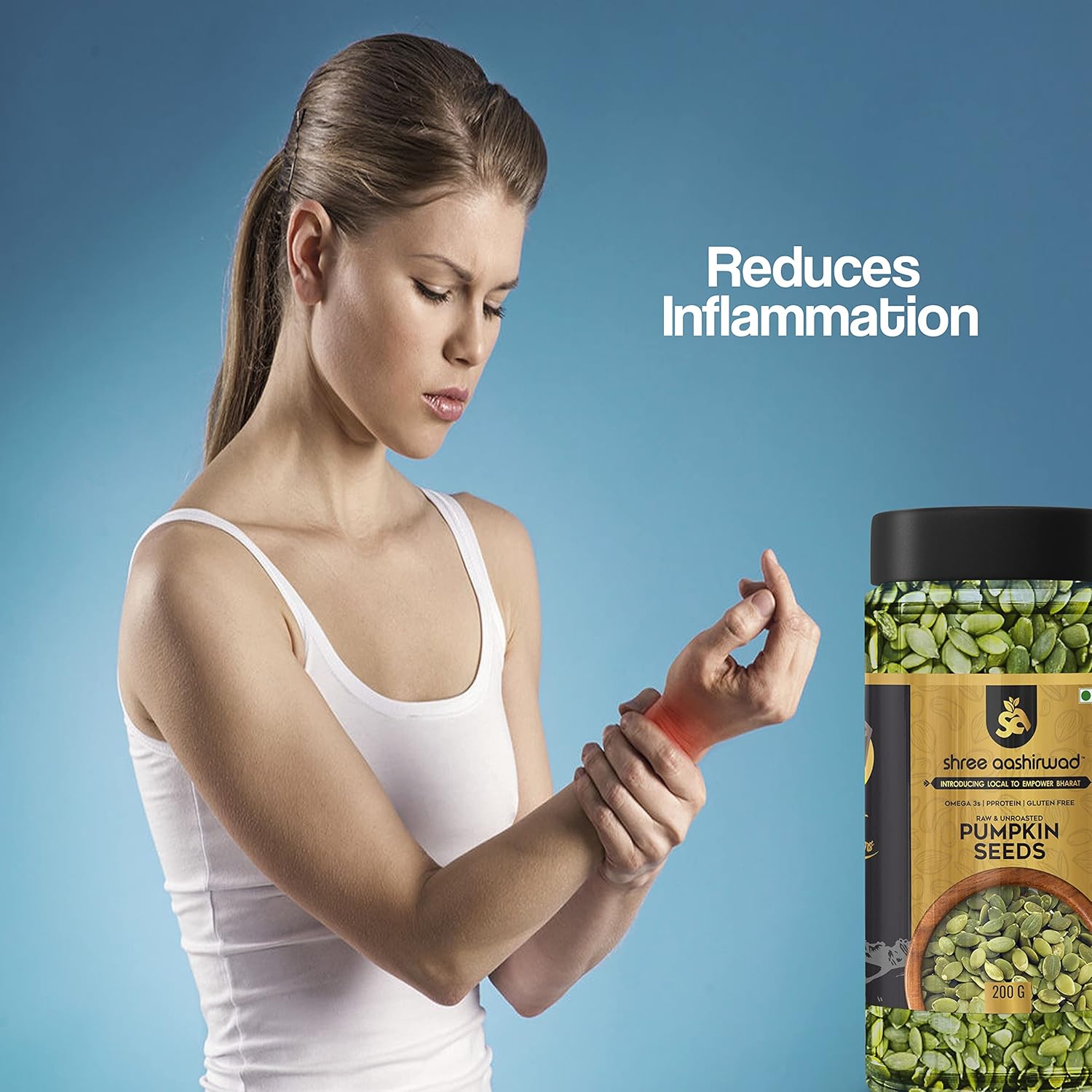 Shree Aanantam Combo of Chia Seeds -200g and Pumpkin Seed - 200g | Seeds for Eating | Raw Seed | Diet Food - Image 7