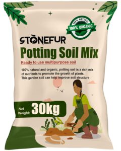 Potting Mix Soil for Plants 30kg – All Purpose Ready to Use Fertilizer with Vermicompost, Neem Cake, Potash, River Sand, Bone Meal