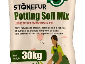 Potting Mix Soil for Plants 30kg – All Purpose Ready to Use Fertilizer with Vermicompost, Neem Cake, Potash, River Sand, Bone Meal
