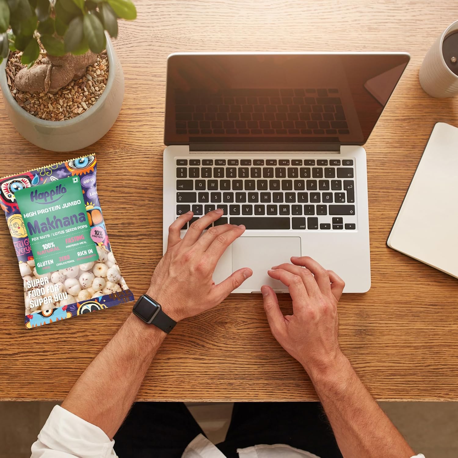 Happilo Premium Jumbo Handpicked Fox Nuts (Phool Makhana) 100g | Lotus Seeds, Roasted Foxnuts | Healthy Snacks | Low Calorie, Vegan & Superfood - Image 6