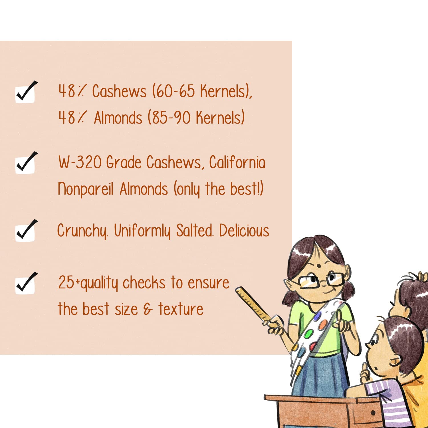 Paper Boat Smoked and Roasted Mixed Nuts with Himalayan Pink Salt, Premium Dry Fruit Mix | Almonds & Cashews, Pouch (200g) - Image 5